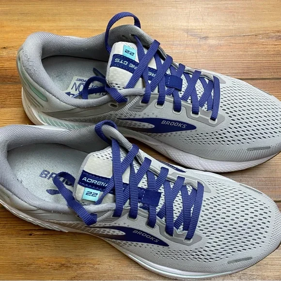 Brooks Adrenaline GTS 22 - Women's Size 10W - Gray/Purple EUC Running Walking - Picture 3 of 8